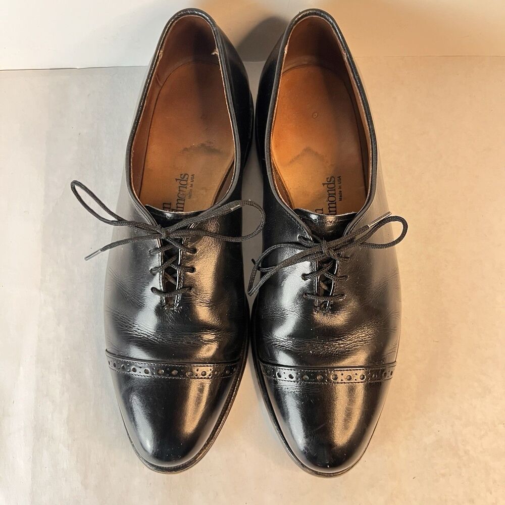 Allen Edmonds Ashton Black Cap Toe Oxford Dress Shoes Men’s Size 7D USA Leather